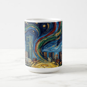 Boston Fußball Kunst 2026 Skyline Stadion Design Kaffeetasse