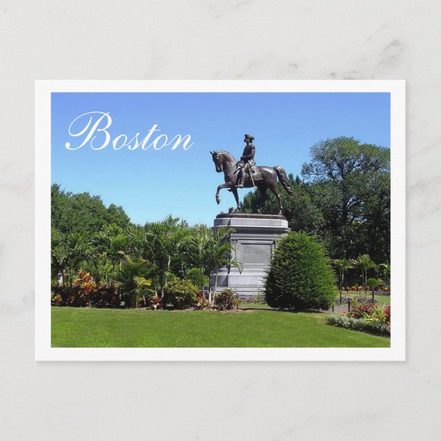 Boston Gardens, Boston Massachusetts Post Card Postkarte (Vorderseite)