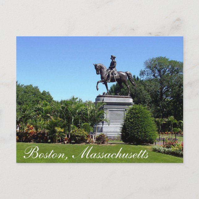 Boston Gardens, carte postale du Massachusetts (Devant)