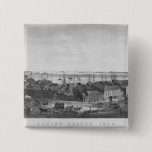 Boston-Hafen, 1854 Button