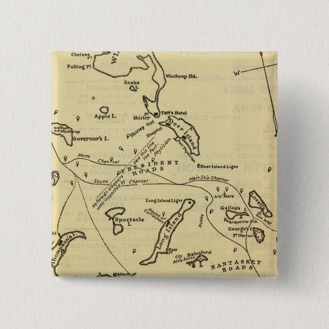 Boston Hafen 2 Button (Vorderseite)