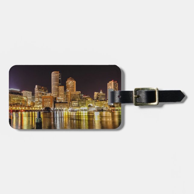 Boston-Hafen Gepäckanhänger (Vorderseite horizontal)