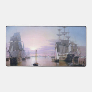 Boston Harbor 1850 Schreibtischunterlage