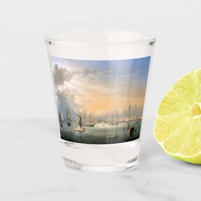 Boston Harbor 1854 Schnapsglas (Vorderseite)