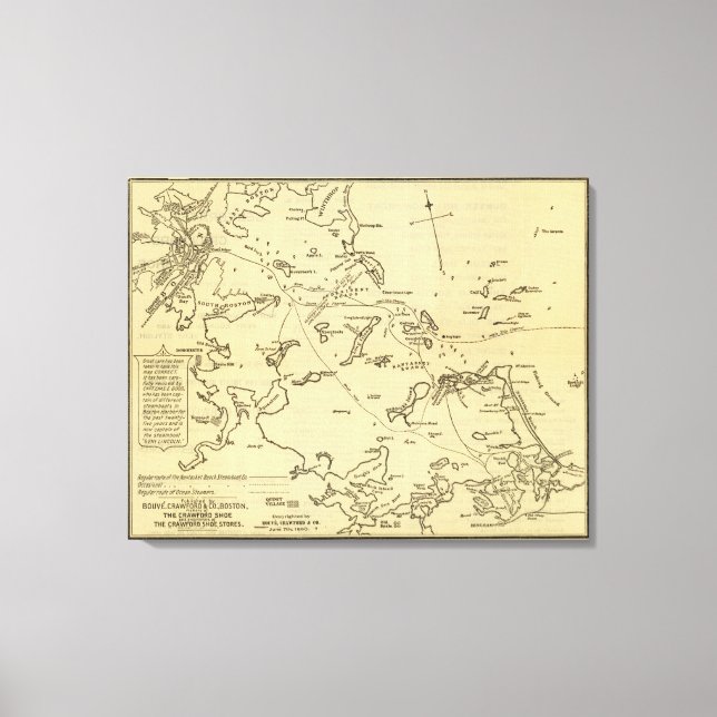 Boston Harbour 2 Leinwanddruck (Vorderseite)