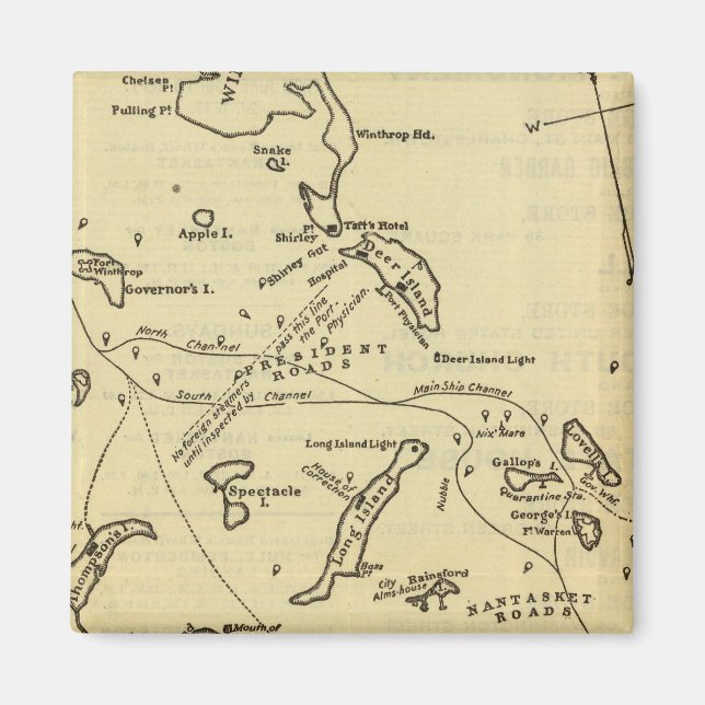 Boston Harbour 2 Magnet (Vorne)