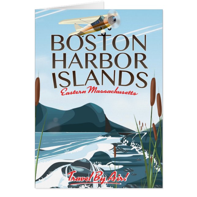 Boston Harbour Massachusetts Flight Poster (Vorne)