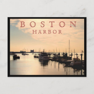 Boston Harbour Postkarte