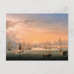 Boston Harbour von Fitz Henry Lane Postkarte