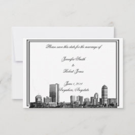 Boston-Hochzeit in Urlaubsort Save the Date