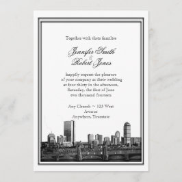 Boston-Hochzeit in Urlaubsorts-Einladung Einladung
