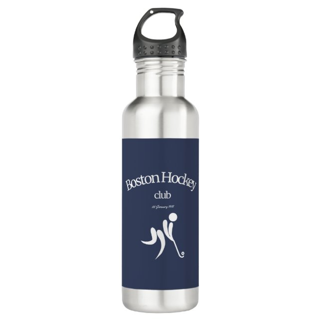 Boston Hockey Club T - Shirt Edelstahlflasche (Vorderseite)
