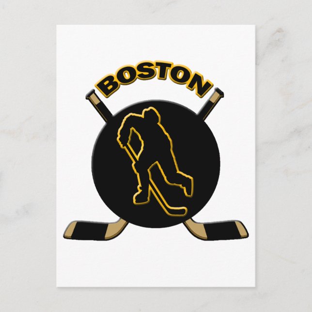 BOSTON HOCKEY POSTKARTE (Vorderseite)
