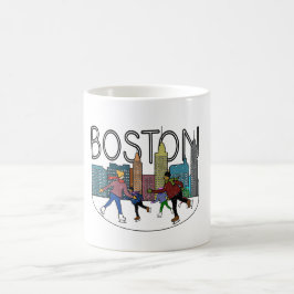 Boston Ice Skaten Kaffeetasse