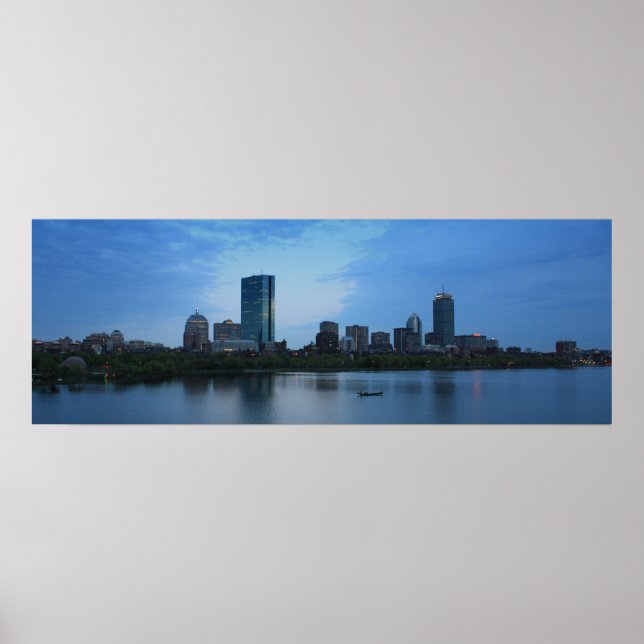 Boston in der Dämmerung Poster (Vorne)
