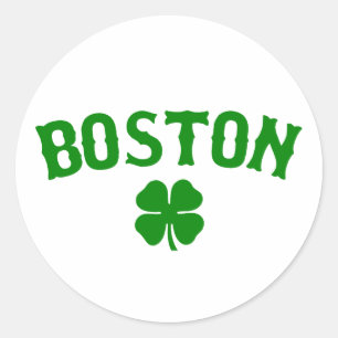 Boston-Iren Runder Aufkleber