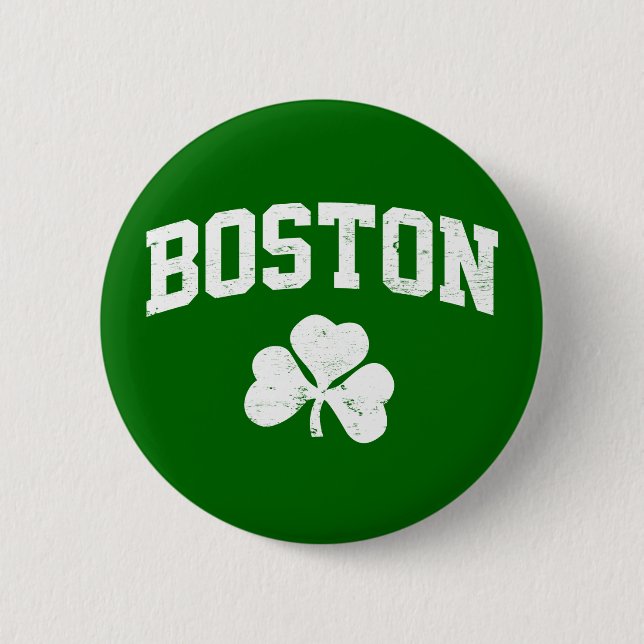 Boston-Irenst patrick Kleeblatt-Klee southi Button (Vorderseite)