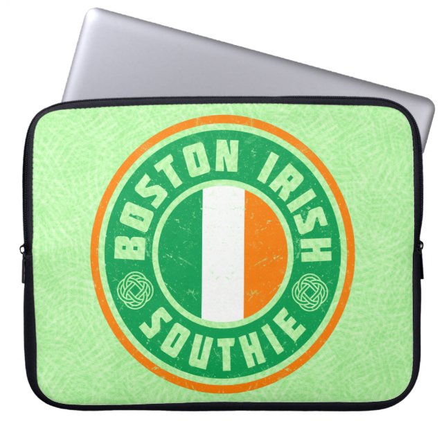 Boston Irish American Southie Laptop Cover (Vorderseite)