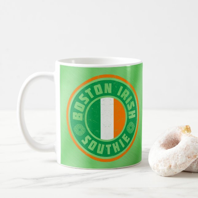 Boston Irish American Southie Tasse (Mit Donut)