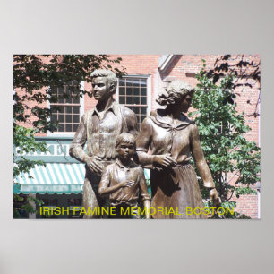 Boston Irish Famine Memorial Poster