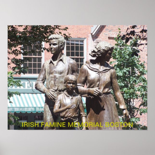Boston Irish Famine Memorial Poster (Vorne)