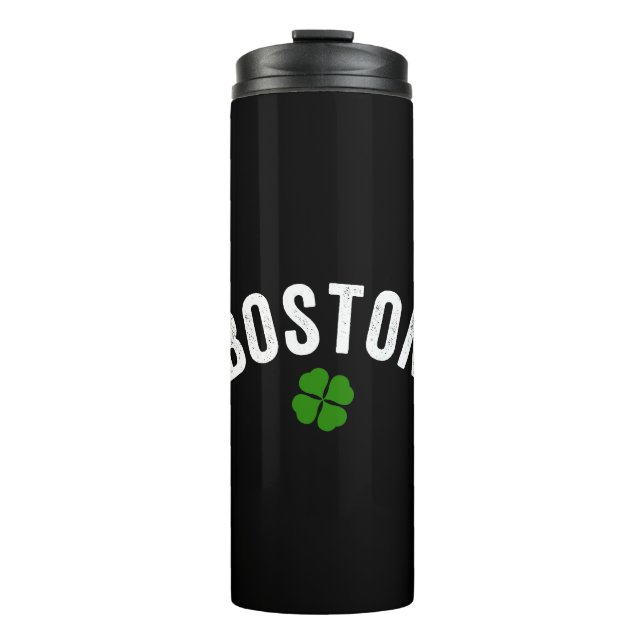 Boston Irish Kleeblatt Thermosbecher (Vorderseite)
