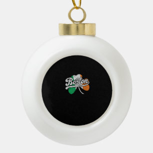Boston Irish T - Shirt T - Shirt Keramik Kugel-Ornament