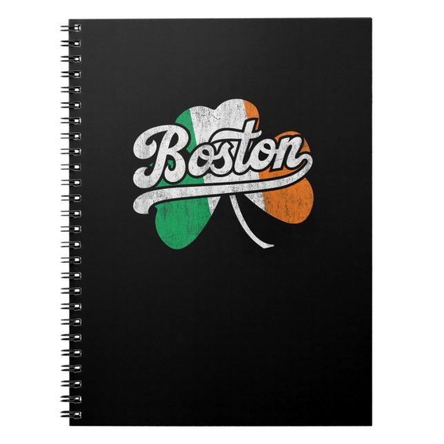 Boston Irish T - Shirt T - Shirt Notizblock (Vorderseite)