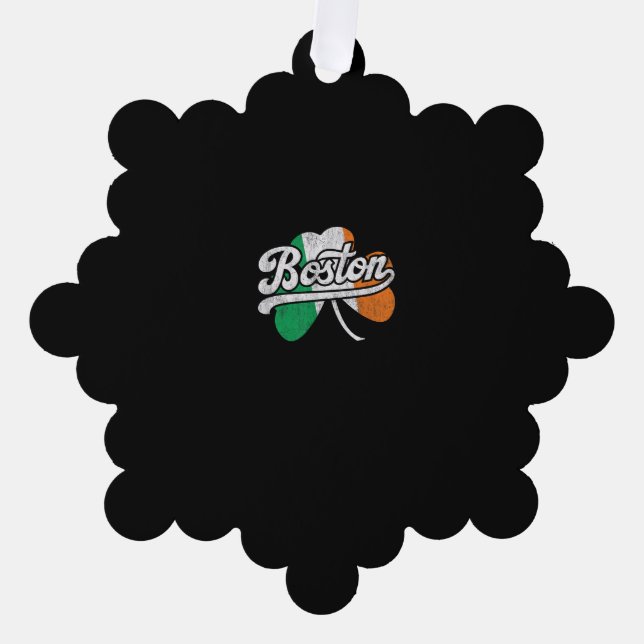 Boston Irish T - Shirt T - Shirt Ornament Karte (Vorderseite)