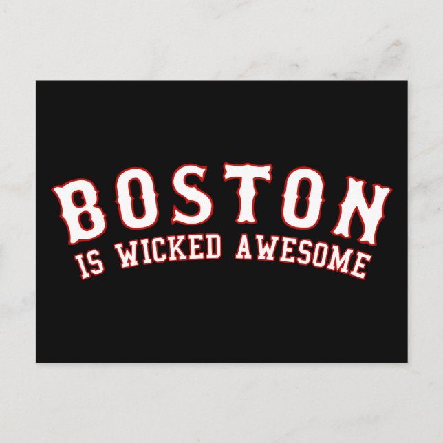 Boston ist Phantastisch verworren Postkarte (Vorderseite)