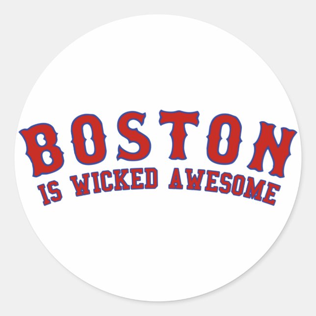 Boston ist Phantastisch verworren Runder Aufkleber (Vorderseite)
