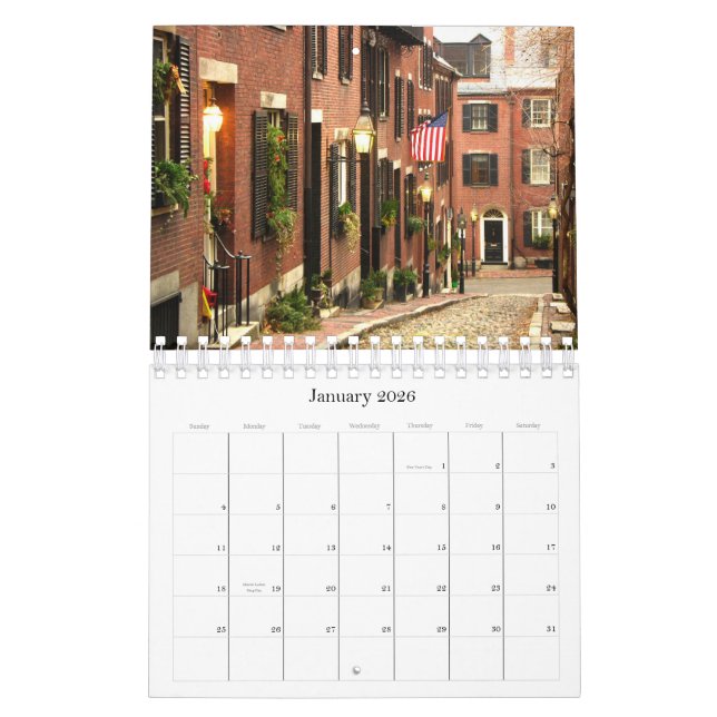 Boston-Kalender Kalender (Jan 2026)