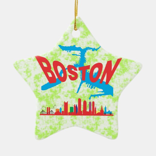 Boston Keramik Ornament (Vorne)