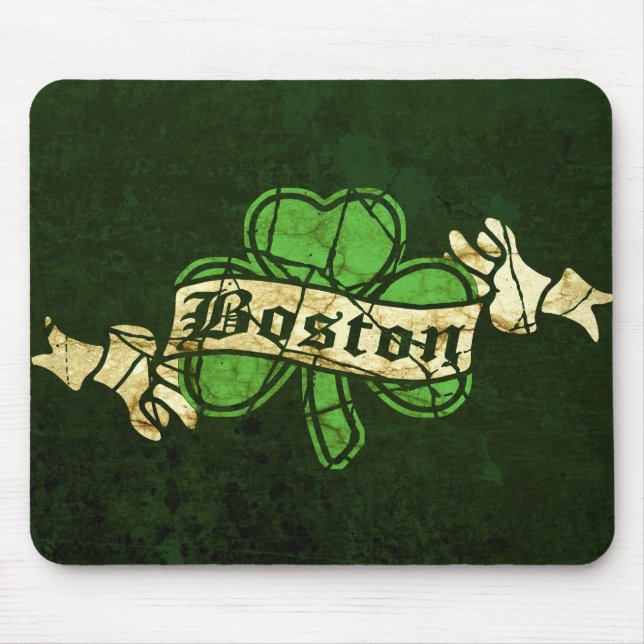 Boston Kleeblatt Vintag Style Mousepad (Vorne)