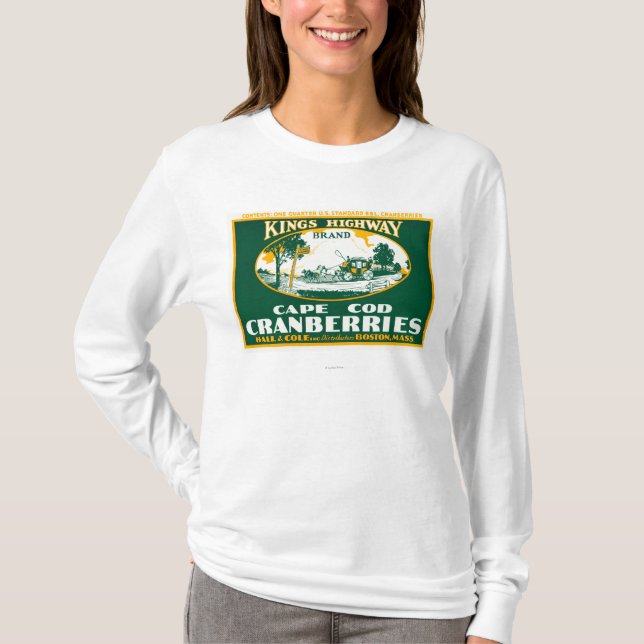 Boston-Könige Highway Brand Cranberry Label T-Shirt (Vorderseite)