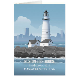 Boston Leuchtturm Karte