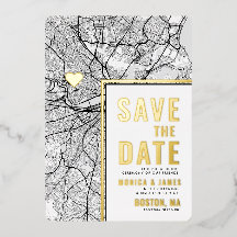 Boston Liebe Locator | Städteplan Save the Date