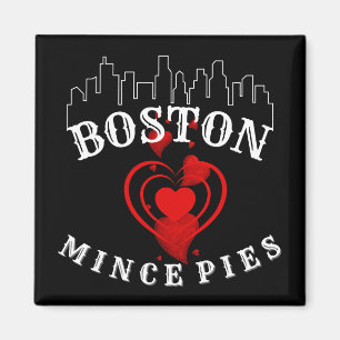 Boston Lieben Mince Pies Cityscape Magnet