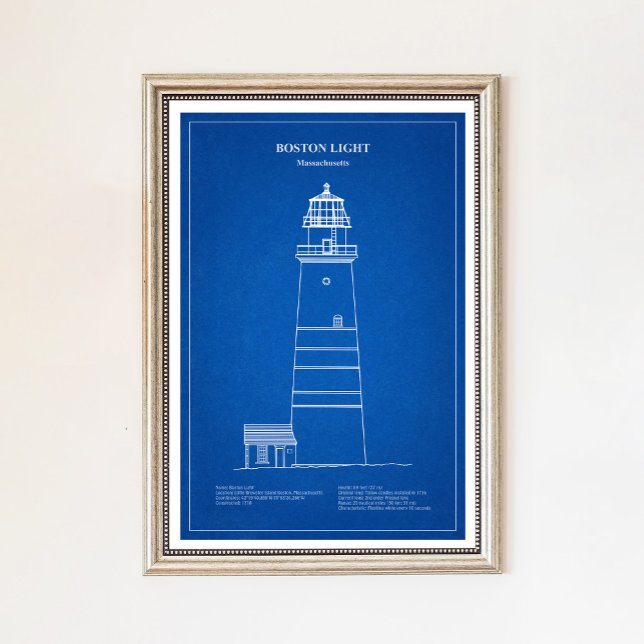 Boston Light Leuchtturm - Massachusetts – AD Poster (Von Creator hochgeladen)