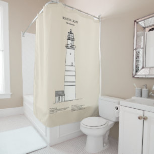 Boston Light Lighthouse - Massachusetts - SBD Duschvorhang