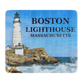 Boston Lighthouse, Massachusetts Cutting Board Schneidebrett