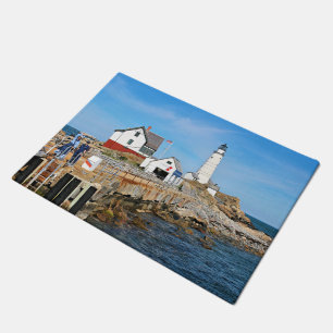 Boston Lighthouse, Massachusetts Door Mat Fußmatte