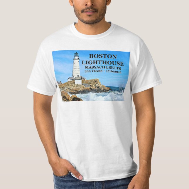 Boston Lighthouse, Massachusetts T-Shirt (Vorderseite)