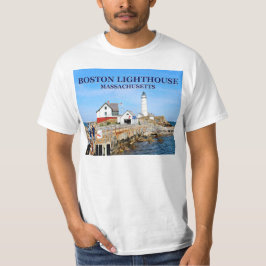 Boston Lighthouse, Massachusetts T - Shirt