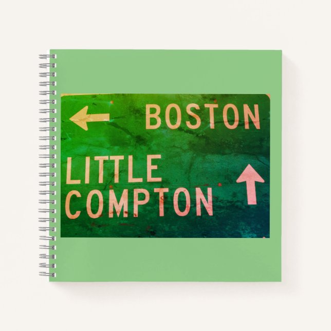 Boston, Little Compton, RI-Zeichen Notizbuch (Vorderseite)