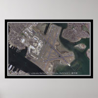 Boston Logan Intl Airport Satellite Karte