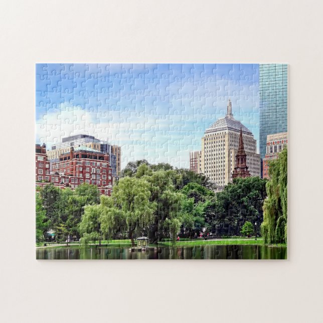 Boston MA - Ausblick vom Boston Public Garden (Horizontal)
