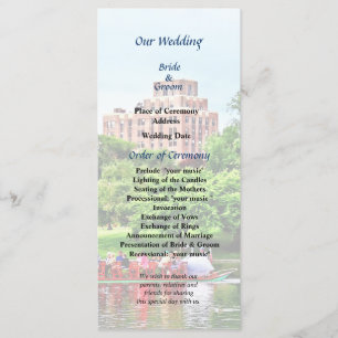 Boston MA Boston Public Garden Wedding Programme
