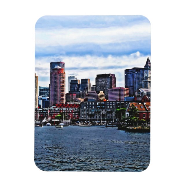 Boston MA - Innerer Hafen Magnet (Vertikal)