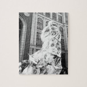 Boston, MA USA, Runner in Foil Boston Marathon